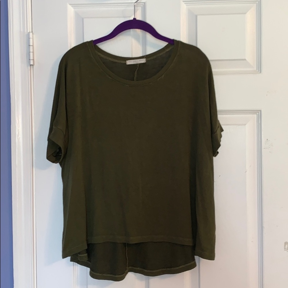 Army green blouse